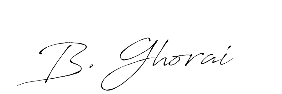 Antro_Vectra is a professional signature style that is perfect for those who want to add a touch of class to their signature. It is also a great choice for those who want to make their signature more unique. Get B. Ghorai name to fancy signature for free. B. Ghorai signature style 6 images and pictures png