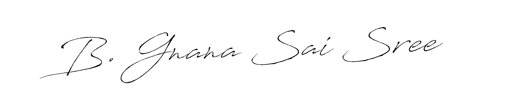 How to Draw B. Gnana Sai Sree signature style? Antro_Vectra is a latest design signature styles for name B. Gnana Sai Sree. B. Gnana Sai Sree signature style 6 images and pictures png