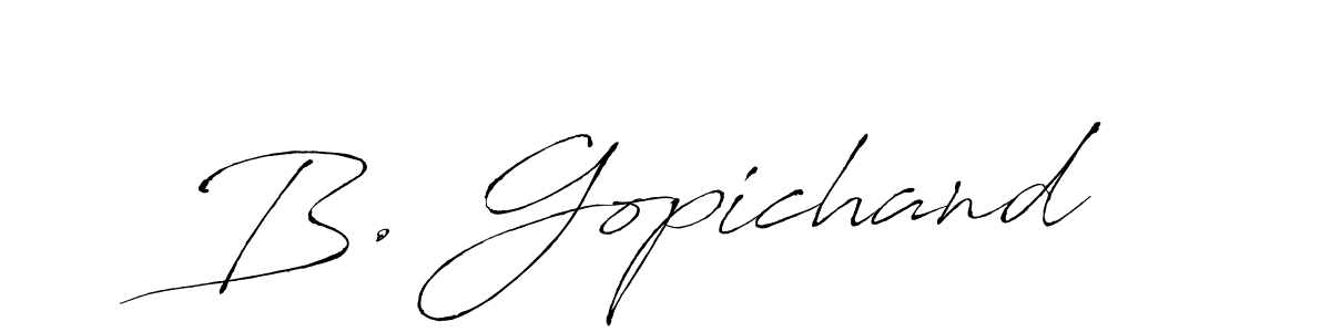 Make a beautiful signature design for name B. Gopichand. Use this online signature maker to create a handwritten signature for free. B. Gopichand signature style 6 images and pictures png