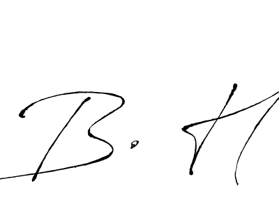 Similarly Antro_Vectra is the best handwritten signature design. Signature creator online .You can use it as an online autograph creator for name B. H. B. H signature style 6 images and pictures png