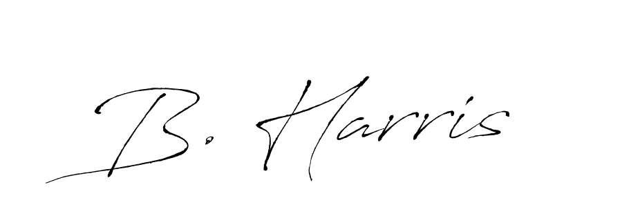 How to make B. Harris name signature. Use Antro_Vectra style for creating short signs online. This is the latest handwritten sign. B. Harris signature style 6 images and pictures png