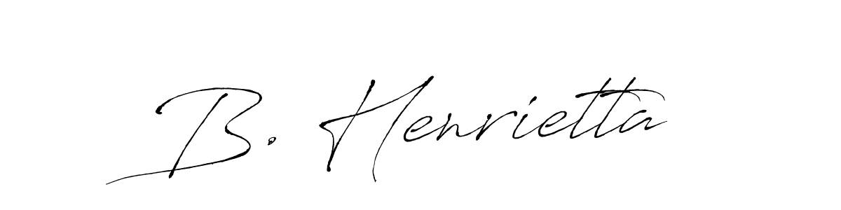 Make a beautiful signature design for name B. Henrietta. With this signature (Antro_Vectra) style, you can create a handwritten signature for free. B. Henrietta signature style 6 images and pictures png