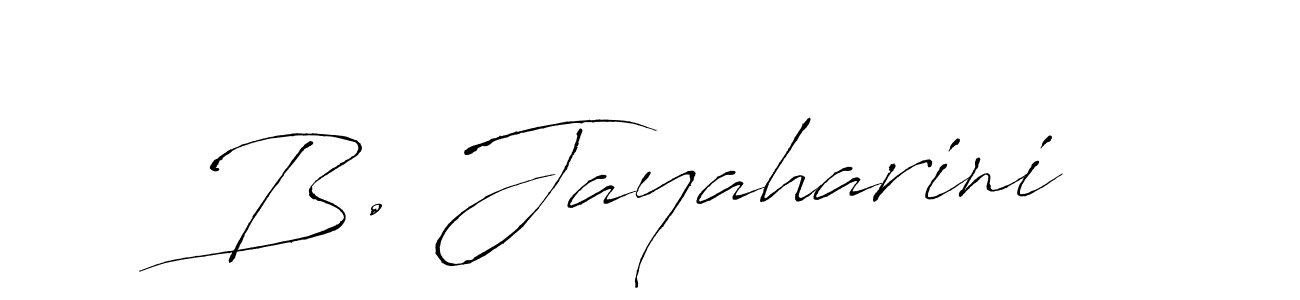 if you are searching for the best signature style for your name B. Jayaharini. so please give up your signature search. here we have designed multiple signature styles  using Antro_Vectra. B. Jayaharini signature style 6 images and pictures png