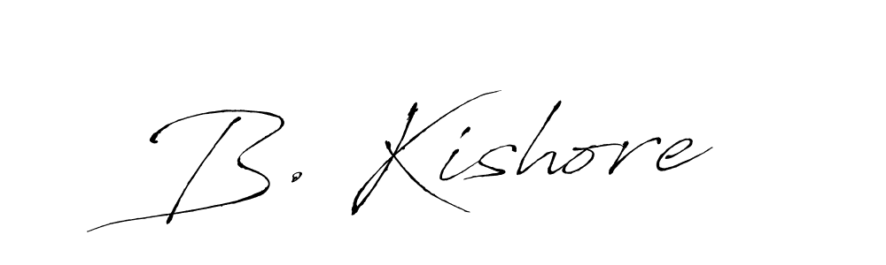How to make B. Kishore signature? Antro_Vectra is a professional autograph style. Create handwritten signature for B. Kishore name. B. Kishore signature style 6 images and pictures png