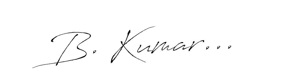 B. Kumar... stylish signature style. Best Handwritten Sign (Antro_Vectra) for my name. Handwritten Signature Collection Ideas for my name B. Kumar.... B. Kumar... signature style 6 images and pictures png