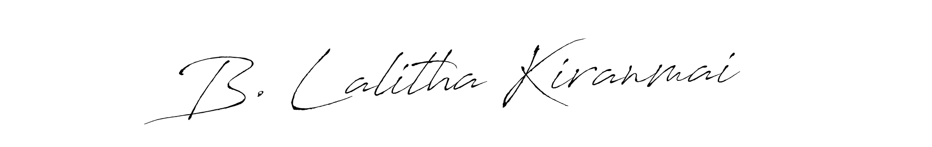 Also we have B. Lalitha Kiranmai name is the best signature style. Create professional handwritten signature collection using Antro_Vectra autograph style. B. Lalitha Kiranmai signature style 6 images and pictures png