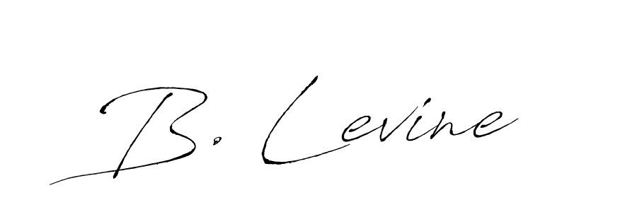 You should practise on your own different ways (Antro_Vectra) to write your name (B. Levine) in signature. don't let someone else do it for you. B. Levine signature style 6 images and pictures png