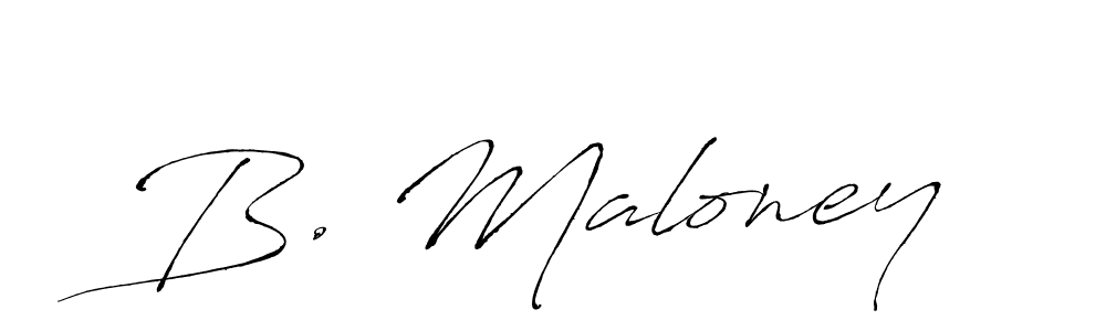 Make a beautiful signature design for name B. Maloney. With this signature (Antro_Vectra) style, you can create a handwritten signature for free. B. Maloney signature style 6 images and pictures png