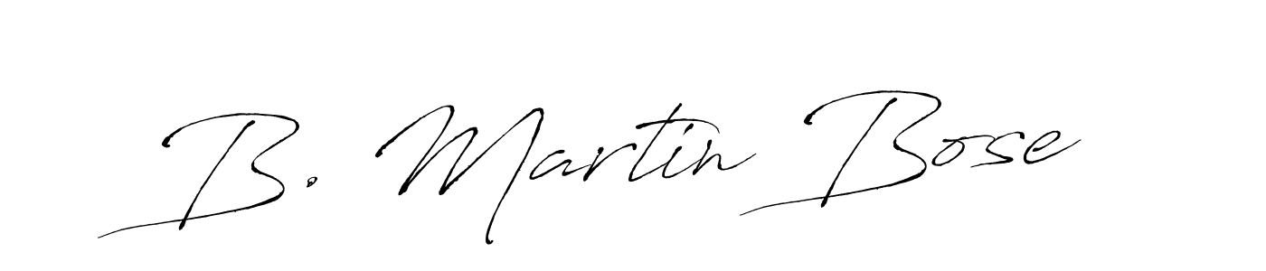 How to make B. Martin Bose name signature. Use Antro_Vectra style for creating short signs online. This is the latest handwritten sign. B. Martin Bose signature style 6 images and pictures png