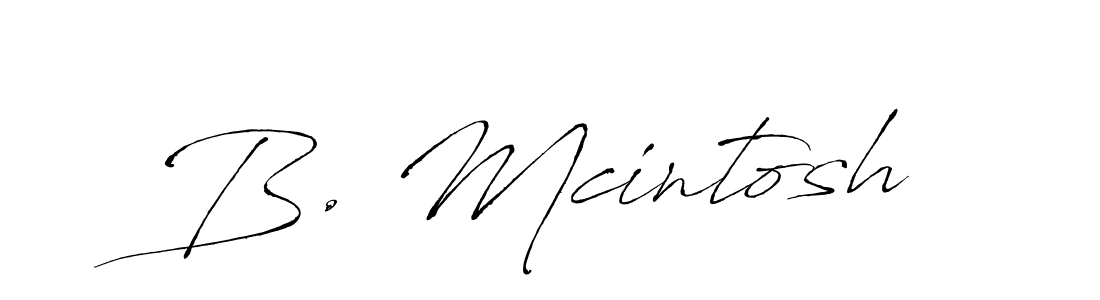 Create a beautiful signature design for name B. Mcintosh. With this signature (Antro_Vectra) fonts, you can make a handwritten signature for free. B. Mcintosh signature style 6 images and pictures png