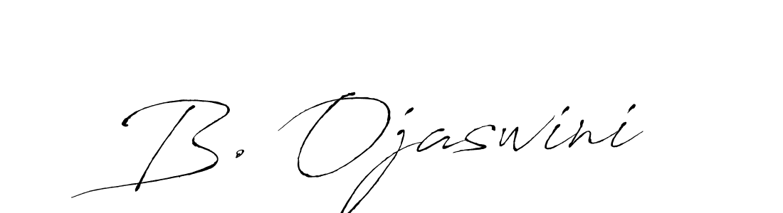 Also we have B. Ojaswini name is the best signature style. Create professional handwritten signature collection using Antro_Vectra autograph style. B. Ojaswini signature style 6 images and pictures png