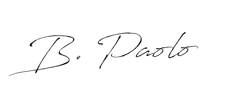 B. Paolo stylish signature style. Best Handwritten Sign (Antro_Vectra) for my name. Handwritten Signature Collection Ideas for my name B. Paolo. B. Paolo signature style 6 images and pictures png