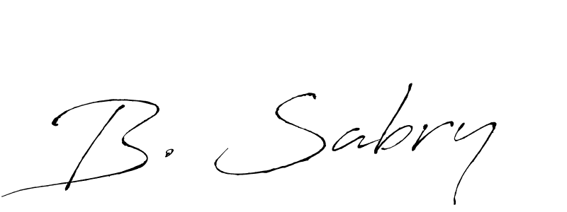 Create a beautiful signature design for name B. Sabry. With this signature (Antro_Vectra) fonts, you can make a handwritten signature for free. B. Sabry signature style 6 images and pictures png