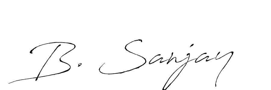 B. Sanjay stylish signature style. Best Handwritten Sign (Antro_Vectra) for my name. Handwritten Signature Collection Ideas for my name B. Sanjay. B. Sanjay signature style 6 images and pictures png