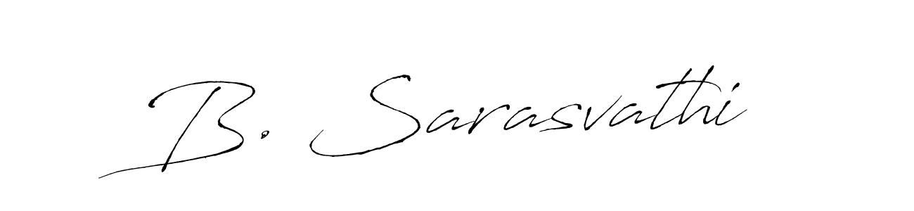 Make a beautiful signature design for name B. Sarasvathi. With this signature (Antro_Vectra) style, you can create a handwritten signature for free. B. Sarasvathi signature style 6 images and pictures png