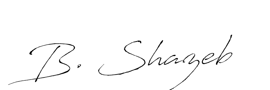 if you are searching for the best signature style for your name B. Shazeb. so please give up your signature search. here we have designed multiple signature styles  using Antro_Vectra. B. Shazeb signature style 6 images and pictures png