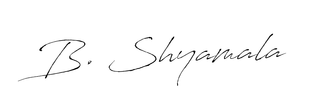 Create a beautiful signature design for name B. Shyamala. With this signature (Antro_Vectra) fonts, you can make a handwritten signature for free. B. Shyamala signature style 6 images and pictures png