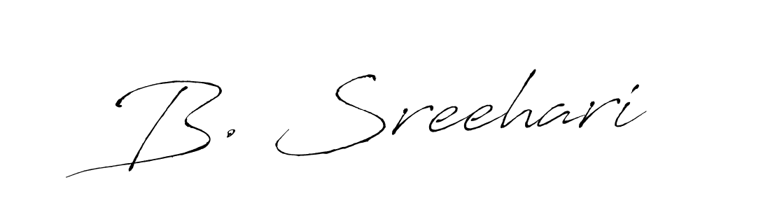 Also we have B. Sreehari name is the best signature style. Create professional handwritten signature collection using Antro_Vectra autograph style. B. Sreehari signature style 6 images and pictures png