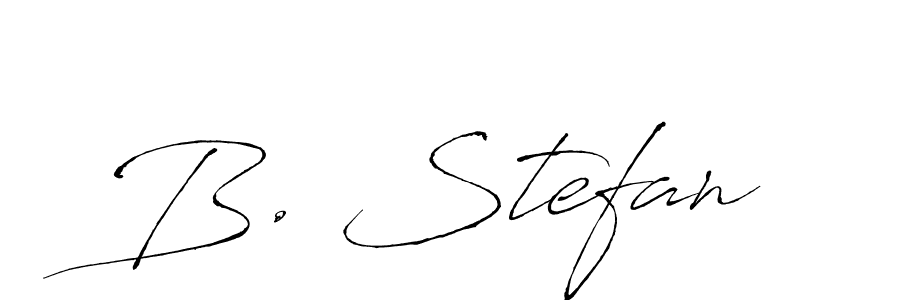 How to make B. Stefan name signature. Use Antro_Vectra style for creating short signs online. This is the latest handwritten sign. B. Stefan signature style 6 images and pictures png