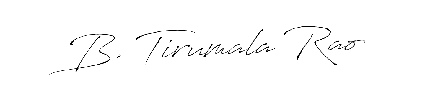 Design your own signature with our free online signature maker. With this signature software, you can create a handwritten (Antro_Vectra) signature for name B. Tirumala Rao. B. Tirumala Rao signature style 6 images and pictures png