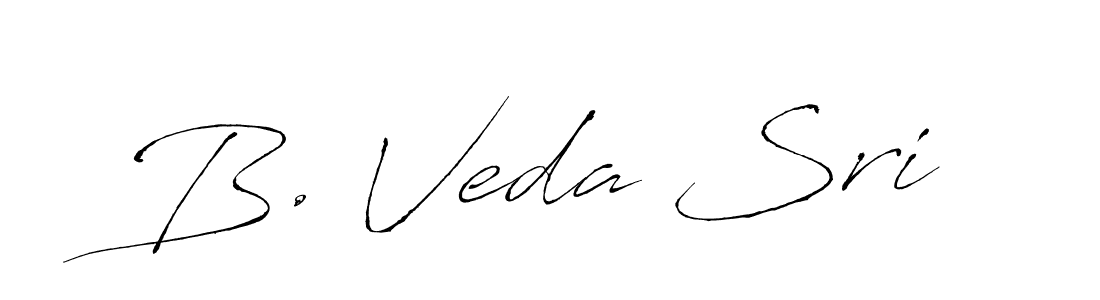 B. Veda Sri stylish signature style. Best Handwritten Sign (Antro_Vectra) for my name. Handwritten Signature Collection Ideas for my name B. Veda Sri. B. Veda Sri signature style 6 images and pictures png