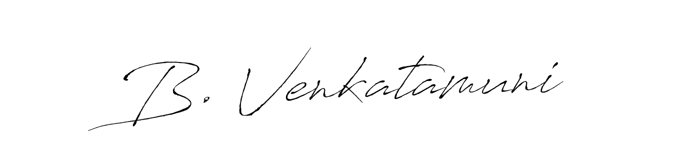 You should practise on your own different ways (Antro_Vectra) to write your name (B. Venkatamuni) in signature. don't let someone else do it for you. B. Venkatamuni signature style 6 images and pictures png