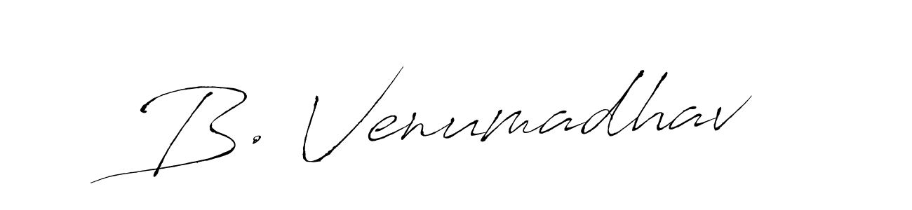 How to make B. Venumadhav signature? Antro_Vectra is a professional autograph style. Create handwritten signature for B. Venumadhav name. B. Venumadhav signature style 6 images and pictures png