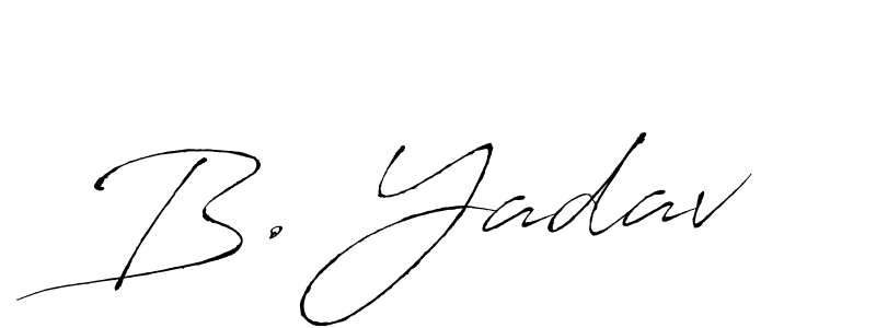 Also You can easily find your signature by using the search form. We will create B. Yadav name handwritten signature images for you free of cost using Antro_Vectra sign style. B. Yadav signature style 6 images and pictures png