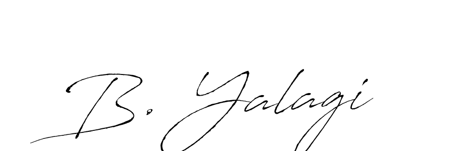 How to make B. Yalagi signature? Antro_Vectra is a professional autograph style. Create handwritten signature for B. Yalagi name. B. Yalagi signature style 6 images and pictures png