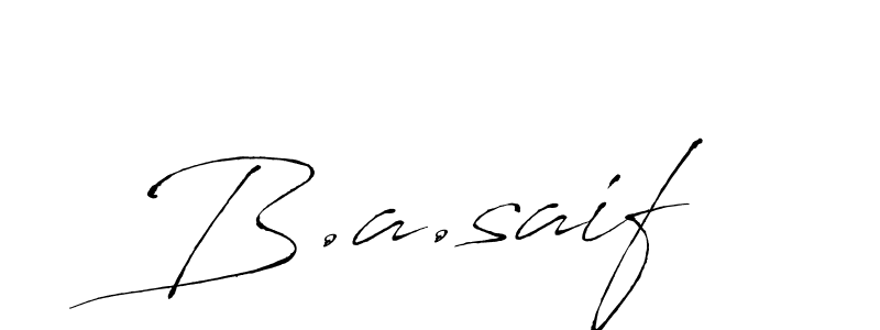 How to Draw B.a.saif signature style? Antro_Vectra is a latest design signature styles for name B.a.saif. B.a.saif signature style 6 images and pictures png