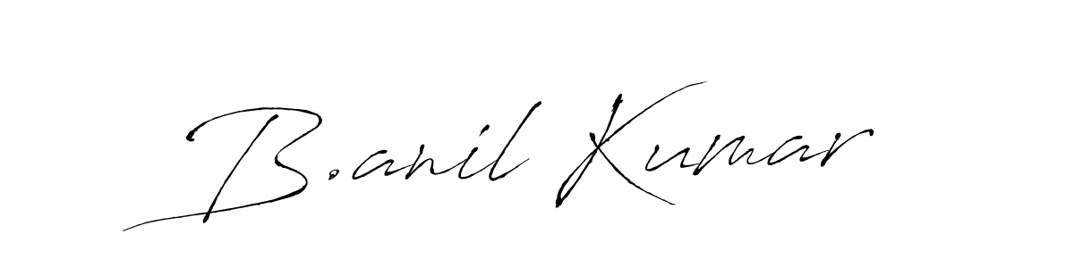 How to make B.anil Kumar signature? Antro_Vectra is a professional autograph style. Create handwritten signature for B.anil Kumar name. B.anil Kumar signature style 6 images and pictures png
