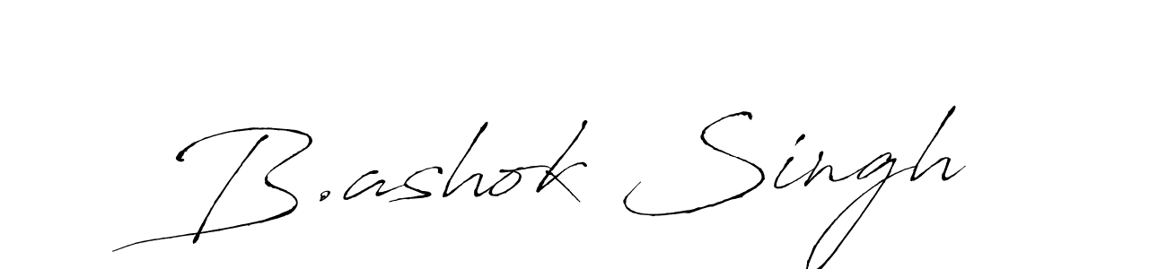 Design your own signature with our free online signature maker. With this signature software, you can create a handwritten (Antro_Vectra) signature for name B.ashok Singh. B.ashok Singh signature style 6 images and pictures png