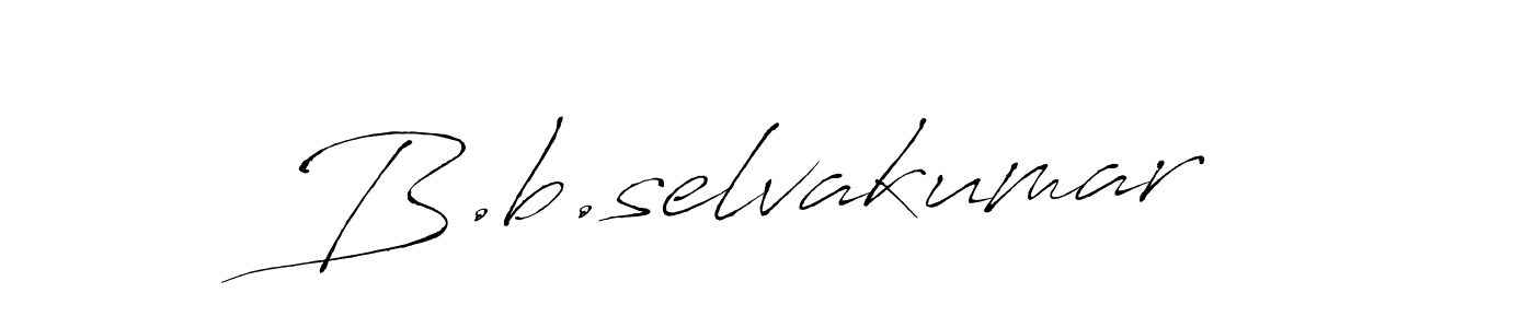 Use a signature maker to create a handwritten signature online. With this signature software, you can design (Antro_Vectra) your own signature for name B.b.selvakumar. B.b.selvakumar signature style 6 images and pictures png