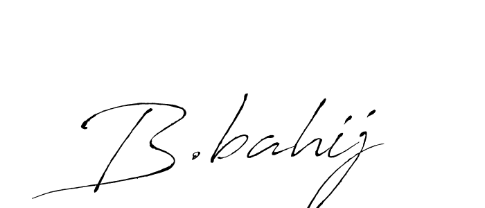 Also we have B.bahij name is the best signature style. Create professional handwritten signature collection using Antro_Vectra autograph style. B.bahij signature style 6 images and pictures png