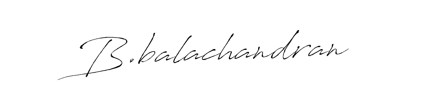 Design your own signature with our free online signature maker. With this signature software, you can create a handwritten (Antro_Vectra) signature for name B.balachandran. B.balachandran signature style 6 images and pictures png