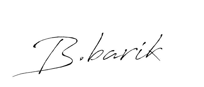 How to make B.barik name signature. Use Antro_Vectra style for creating short signs online. This is the latest handwritten sign. B.barik signature style 6 images and pictures png