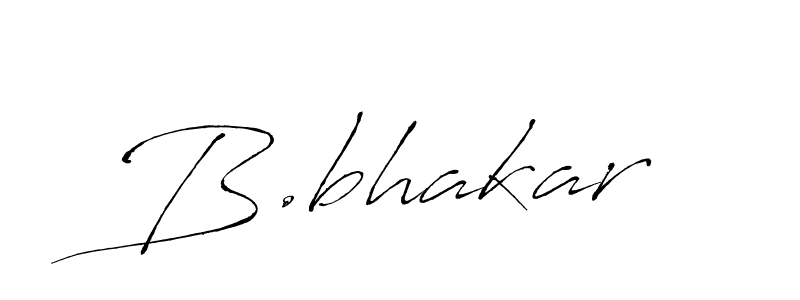 Create a beautiful signature design for name B.bhakar. With this signature (Antro_Vectra) fonts, you can make a handwritten signature for free. B.bhakar signature style 6 images and pictures png