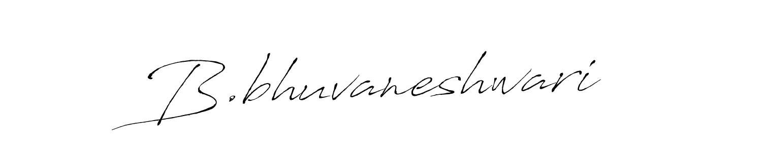 Antro_Vectra is a professional signature style that is perfect for those who want to add a touch of class to their signature. It is also a great choice for those who want to make their signature more unique. Get B.bhuvaneshwari name to fancy signature for free. B.bhuvaneshwari signature style 6 images and pictures png