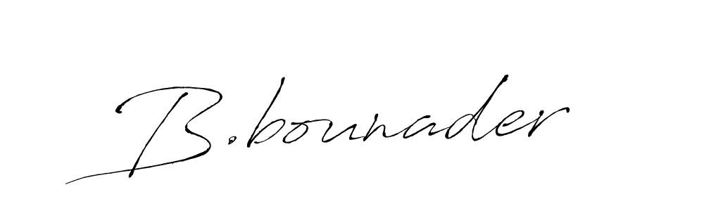 Make a beautiful signature design for name B.bounader. Use this online signature maker to create a handwritten signature for free. B.bounader signature style 6 images and pictures png