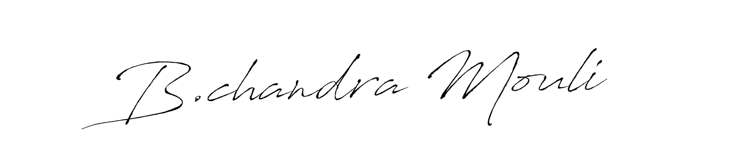 Create a beautiful signature design for name B.chandra Mouli. With this signature (Antro_Vectra) fonts, you can make a handwritten signature for free. B.chandra Mouli signature style 6 images and pictures png