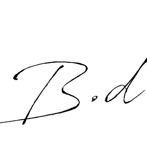 B.d stylish signature style. Best Handwritten Sign (Antro_Vectra) for my name. Handwritten Signature Collection Ideas for my name B.d. B.d signature style 6 images and pictures png