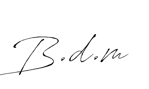 Design your own signature with our free online signature maker. With this signature software, you can create a handwritten (Antro_Vectra) signature for name B.d.m. B.d.m signature style 6 images and pictures png