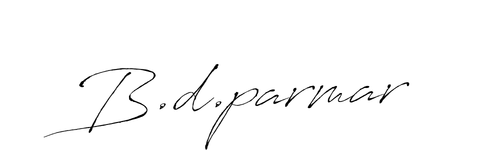 How to make B.d.parmar signature? Antro_Vectra is a professional autograph style. Create handwritten signature for B.d.parmar name. B.d.parmar signature style 6 images and pictures png