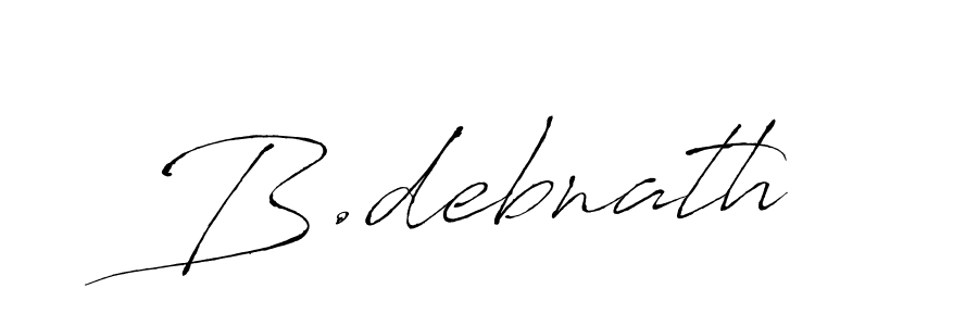 How to make B.debnath signature? Antro_Vectra is a professional autograph style. Create handwritten signature for B.debnath name. B.debnath signature style 6 images and pictures png