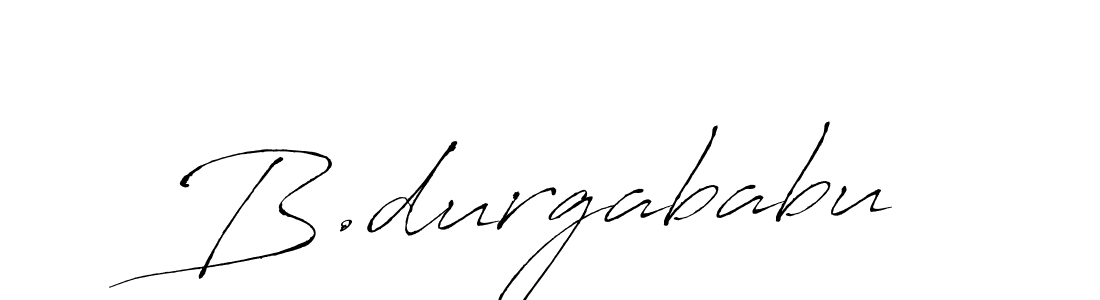 How to make B.durgababu signature? Antro_Vectra is a professional autograph style. Create handwritten signature for B.durgababu name. B.durgababu signature style 6 images and pictures png