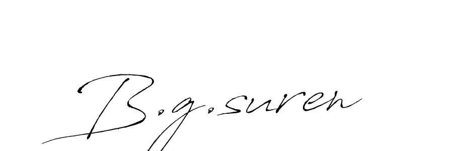 How to Draw B.g.suren signature style? Antro_Vectra is a latest design signature styles for name B.g.suren. B.g.suren signature style 6 images and pictures png