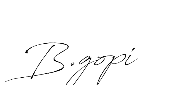 How to make B.gopi signature? Antro_Vectra is a professional autograph style. Create handwritten signature for B.gopi name. B.gopi signature style 6 images and pictures png