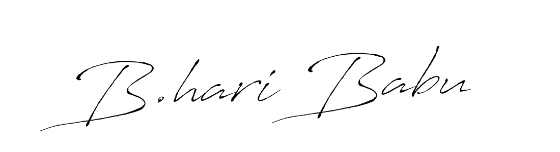 Antro_Vectra is a professional signature style that is perfect for those who want to add a touch of class to their signature. It is also a great choice for those who want to make their signature more unique. Get B.hari Babu name to fancy signature for free. B.hari Babu signature style 6 images and pictures png