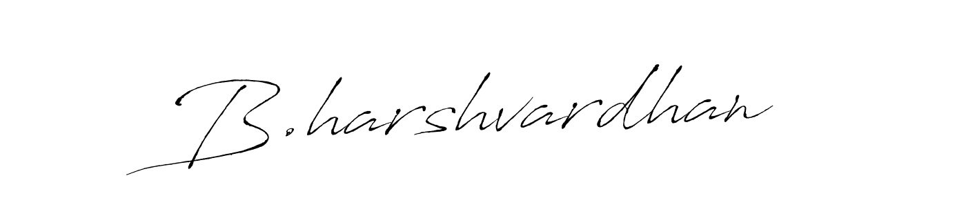 Create a beautiful signature design for name B.harshvardhan. With this signature (Antro_Vectra) fonts, you can make a handwritten signature for free. B.harshvardhan signature style 6 images and pictures png