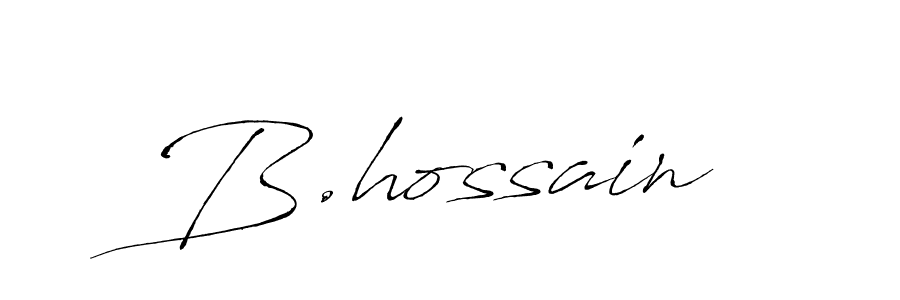 Use a signature maker to create a handwritten signature online. With this signature software, you can design (Antro_Vectra) your own signature for name B.hossain. B.hossain signature style 6 images and pictures png